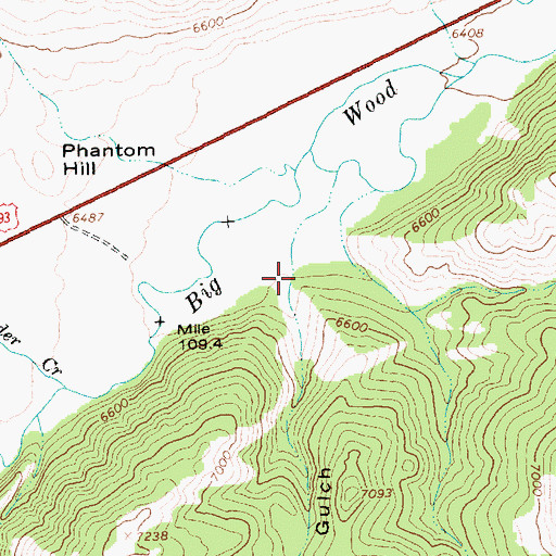 Topographic Map of Kendall Gulch, ID