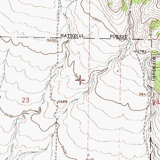 Topographic Map of Kents Canyon, ID