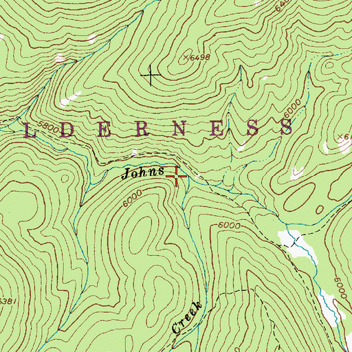 Topographic Map of Kentucky Creek, ID