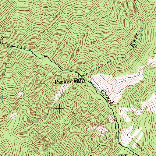 Topographic Map of Kerr Creek, ID