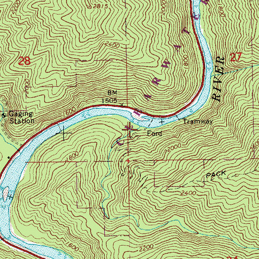Topographic Map of Kerr Creek, ID