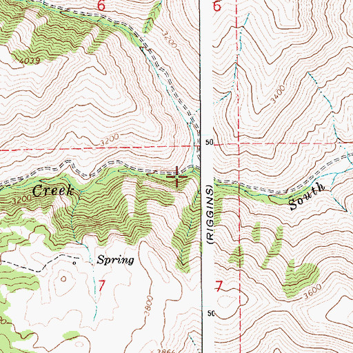 Topographic Map of Kessler Creek, ID