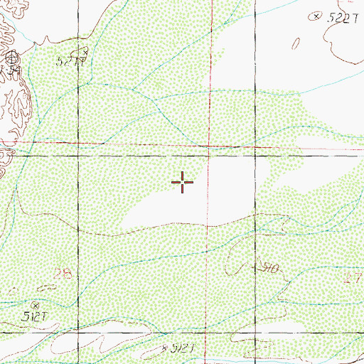 Topographic Map of Dendora Valley, AZ