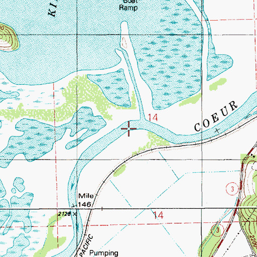 Topographic Map of Killarney Creek, ID
