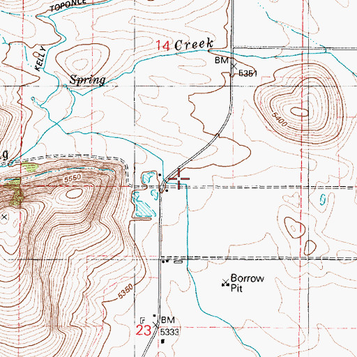 Topographic Map of King Creek, ID