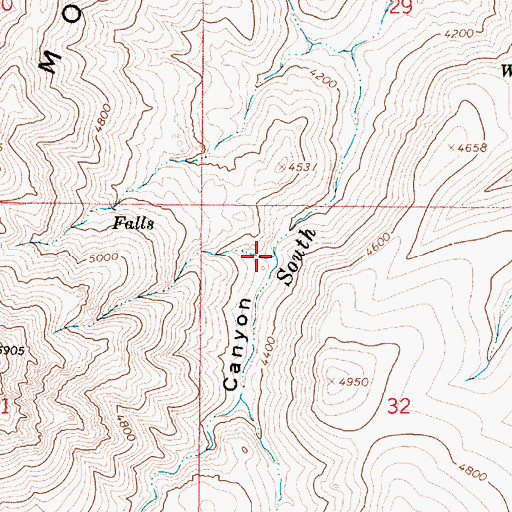 Topographic Map of Dyke Canyon, AZ