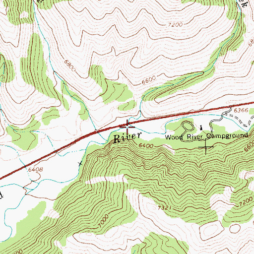Topographic Map of Konrad Creek, ID