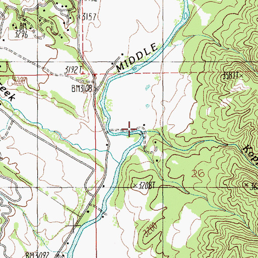 Topographic Map of Koppes Creek, ID