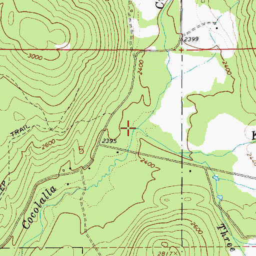 Topographic Map of Kreiger Creek, ID
