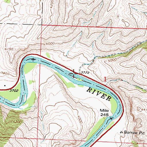 Topographic Map of Kriley Creek, ID