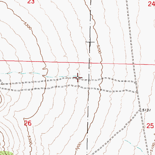 Topographic Map of Kyle Canyon, ID