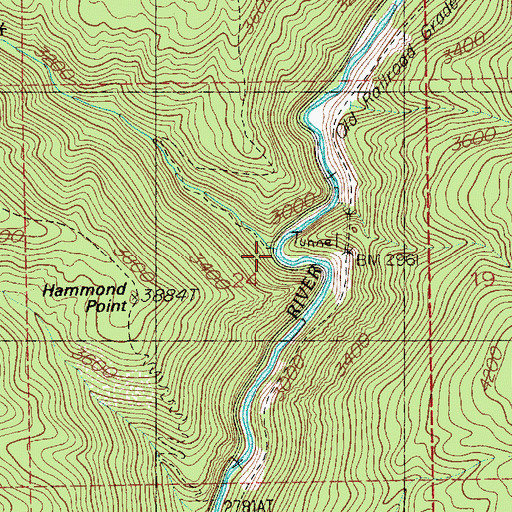Topographic Map of Kyle Creek, ID