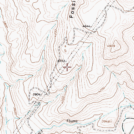 Topographic Map of Eds Point Tank, AZ