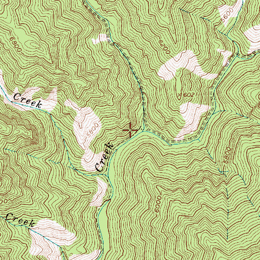 Topographic Map of Lake Creek, ID