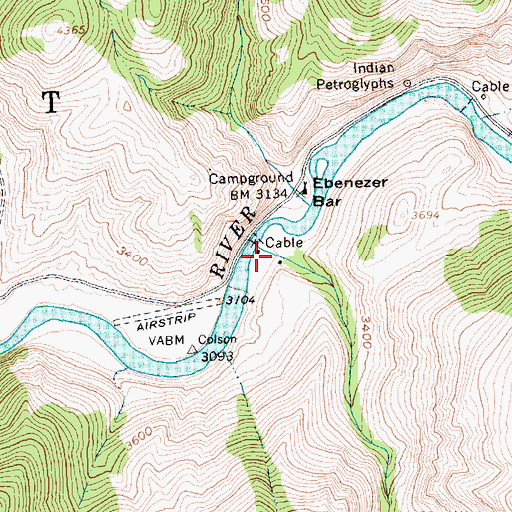 Topographic Map of Lake Creek, ID