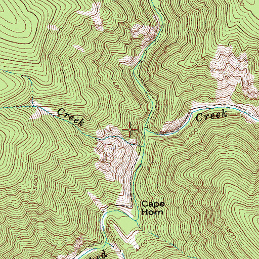 Topographic Map of Lake Creek, ID