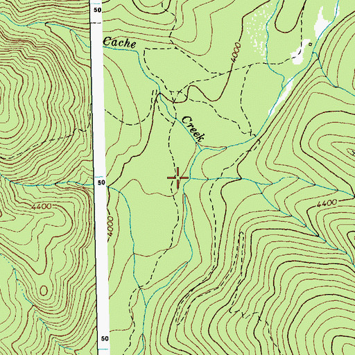 Topographic Map of Lake Creek, ID