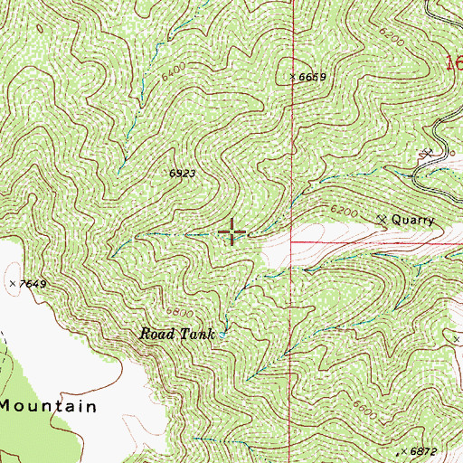Topographic Map of Elderberry Spring, AZ