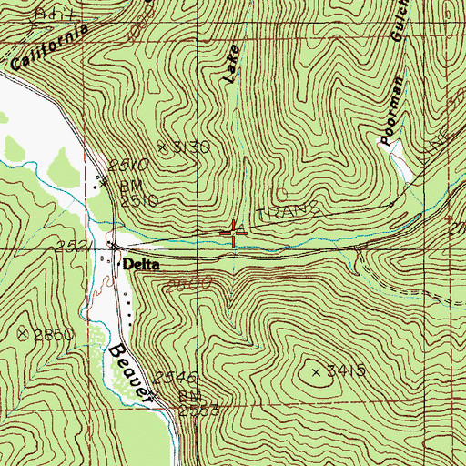 Topographic Map of Lake Gulch, ID