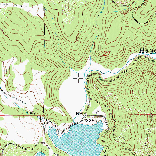 Topographic Map of Lancaster Creek, ID