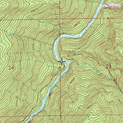 Topographic Map of Larkins Creek, ID