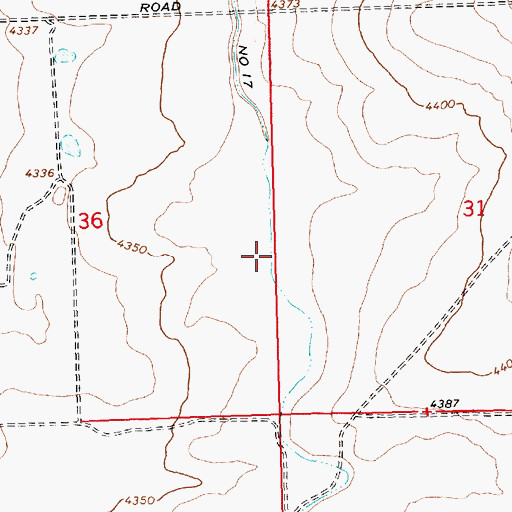 Topographic Map of Lateral Number 17, ID