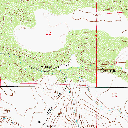 Topographic Map of Flower Pot, AZ