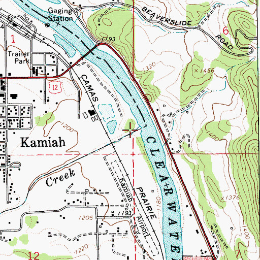 Topographic Map of Lawyer Creek, ID