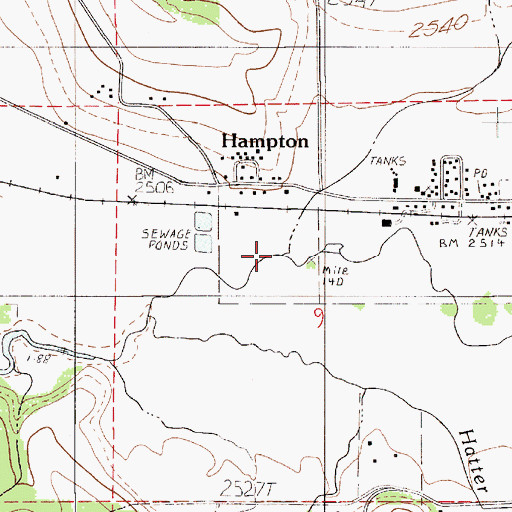 Topographic Map of Lemman Creek, ID
