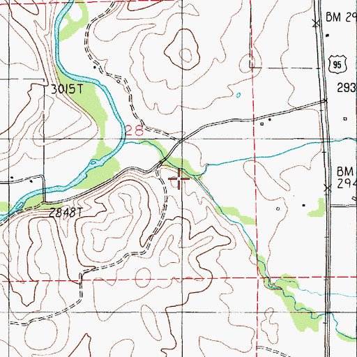 Topographic Map of Lester Creek, ID
