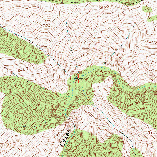 Topographic Map of Lewis Creek, ID