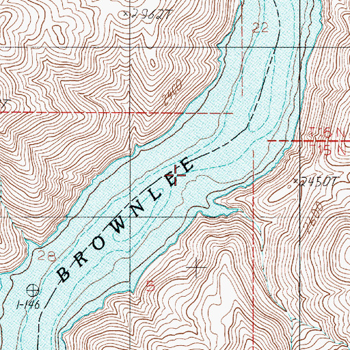 Topographic Map of Lick Creek, ID
