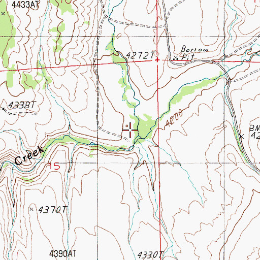 Topographic Map of Lick Creek, ID