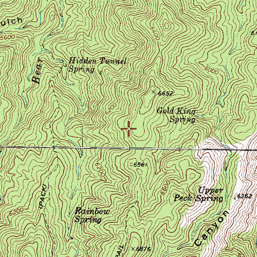 Topographic Map of Gold King Mine, AZ