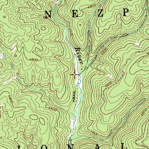 Topographic Map of Limber Luke Creek, ID