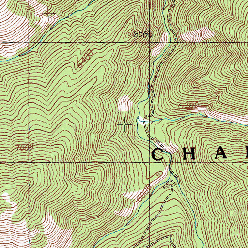 Topographic Map of Lime Creek, ID