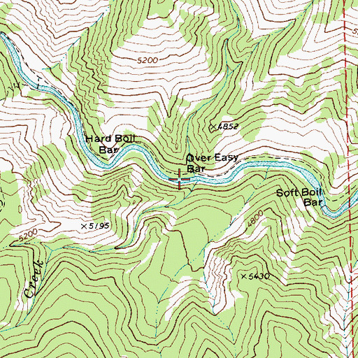 Topographic Map of Lime Creek, ID