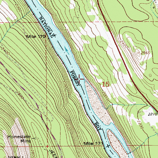 Topographic Map of Lime Creek, ID