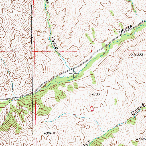 Topographic Map of Lime Creek, ID