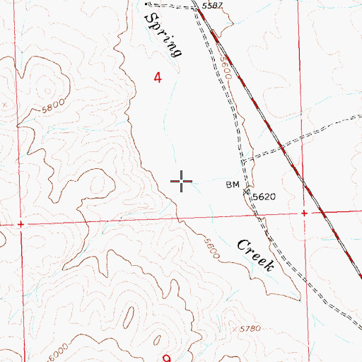 Topographic Map of Lime Creek, ID