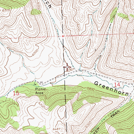 Topographic Map of Limekiln Gulch, ID