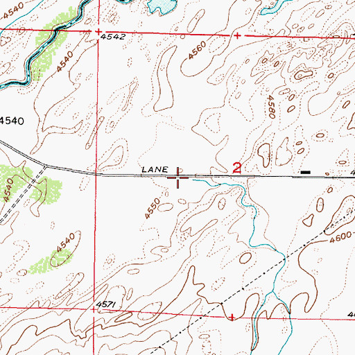 Topographic Map of Lincoln Creek, ID