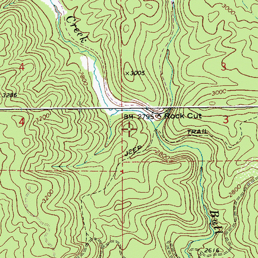 Topographic Map of Lindley Creek, ID