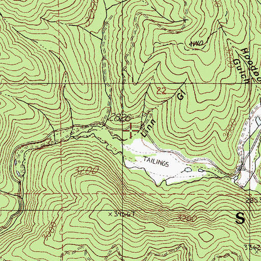 Topographic Map of Linn Gulch, ID