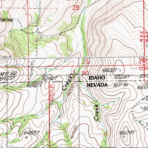Topographic Map of Little Alder Creek, ID