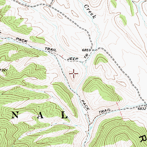 Topographic Map of Little Beaver Creek, ID