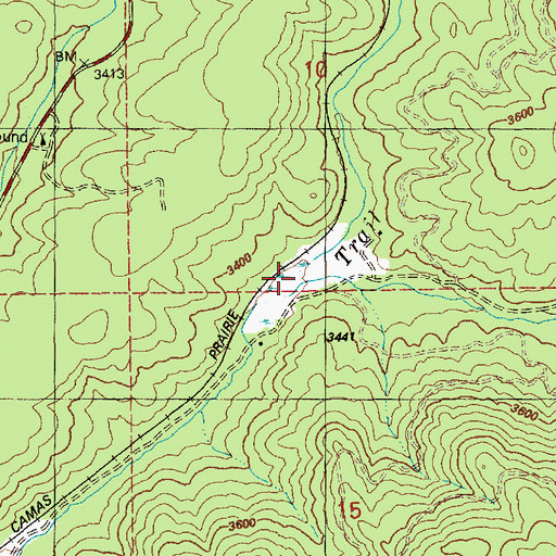 Topographic Map of Little Beaver Creek, ID