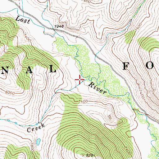 Topographic Map of Little Burnt Creek, ID