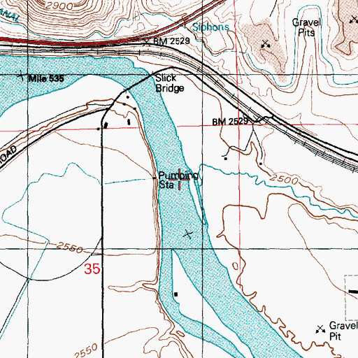 Topographic Map of Little Canyon Creek, ID