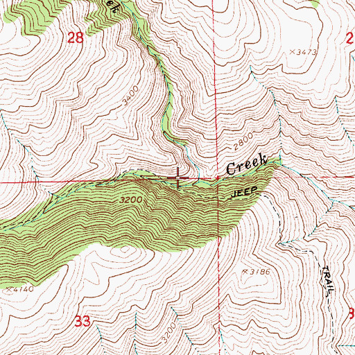 Topographic Map of Little China Creek, ID